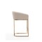 Manhattan Comfort Louvre Counter Stool in Cream and Titanium Gold (Set of 3) 3-CS009-CR - alternate 3